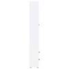 Hawthorne 4-shelf Glass Door Tall Cabinet with Drawers White / CS-953477