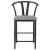 Dolman Counter Height Dining Side Chair Grey (Set of 2) / CS-105549