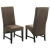 Barrand Upholstered Dining Side Chair Chocolate (Set of 2) / CS-106388