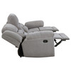 Gilson 2-piece Chenille Upholstered Reclining Sofa Set Grey / CS-602551-S2