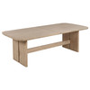 Kailani 110-inch Rectangular Wood Dining Table Beige Oak / CS-109381