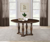 Landon 60-inch Round Wood Pedestal Dining Table Rich Brown / CS-109400