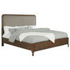 Maderia 57-inch Upholstered Eastern King Panel Bed Walnut / CS-223321KE