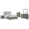 Wright 5-piece Eastern King Bedroom Set Brown Oak / CS-223341KE-S5
