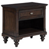 Andover 1-drawer Nightstand Bedside Table Dark Oak / CS-223632