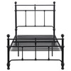 Novak 48-inch Metal Twin Open Frame Bed Matte Black / CS-316001T