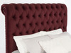 Devon 57-inch Upholstered Eastern King Panel Bed Wine Red / CS-360341KE