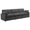 Collins Modular Power Sofa Dark Grey / CS-609531P