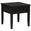 Concord 1-drawer Square End Table Distressed Java / CS-710577