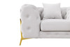 Divani Casa Clarice - Transitional Light Beige Velvet Chair / VGAH-SF1013-1-BGE