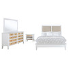 Bexhill 4-piece Eastern King Bedroom Set White / CS-223471KE-S4