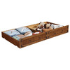 Oakdale Wood Twin Daybed with Trundle Rustic Honey / CS-300675-SET