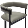 Modrest Boswell - Modern Grey Faux Leather + Black Dining Chair / VGRH-RHS-DC-158-GRYBLK