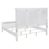 Sandy Beach 4-piece Eastern King Bedroom Set Cream White / CS-201301KEN-S4