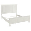 Sandy Beach 4-piece California King Bedroom Set Cream White / CS-201301KWN-S4