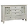 Sandy Beach 5-piece Eastern King Bedroom Set Cream White / CS-201301KEN-S5