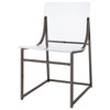 Jillian 5-piece Round Mirror Top Dining Set Black Nickel / CS-120630-S5