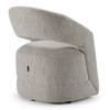 Modrest Kadoka - Modern Light Grey Fabric Dining Chair w/ Castor Wheels / VGKK-KF-Y2228-LTGRY