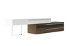 Modrest Karlstad - Modern White + Walnut TV Stand / VGBB-MF1901TV