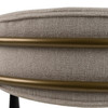 Modrest Buchtel - Mid-Century Modern Beige + Gold Arm + Black Dining Chair / VGDW-J1312-BGE