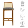 Monarch Wood and Rattan Counter Stool / EEI-6845