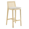 Monarch Wood and Rattan Bar Stool / EEI-6846