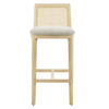 Monarch Wood and Rattan Bar Stool / EEI-6846