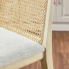 Monarch Wood and Rattan Bar Stool / EEI-6846
