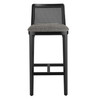 Monarch Wood and Rattan Bar Stool / EEI-6846
