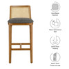 Monarch Wood and Rattan Bar Stool / EEI-6846