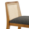 Monarch Wood and Rattan Bar Stool / EEI-6846