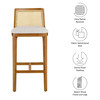 Monarch Wood and Rattan Bar Stool / EEI-6846