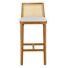 Monarch Wood and Rattan Bar Stool / EEI-6846