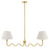 Wave Squiggle 2-Arm Pendant Light / EEI-6874