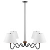 Sunlit Squiggle 4-Arm Pendant Light / EEI-6883