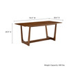 Solara 71" Rectangle Wood Dining Table / EEI-6914