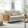Kellan Heathered Fabric Upholstered Sofa / EEI-6961