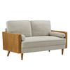 Kellan Heathered Weave Fabric Loveseat / EEI-6962