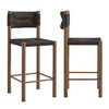 Parkland Outdoor Patio Rattan and Aluminum Counter Stools Set of 2 / EEI-6983
