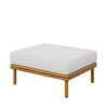 Wren Outdoor Patio Teak Wood Ottoman / EEI-7009