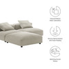 Solace 3-Piece Modular Upholstered Fabric Sectional Sofa / EEI-7029