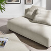 Solace Modular Upholstered Fabric Armless Loveseat and Ottoman Set / EEI-7031