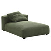 Solace 4-Piece Modular Corduroy Upholstered Sectional Sofa With Ottoman / EEI-7032