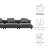 Solace 3-Piece Modular Upholstered Fabric Sofa / EEI-7035