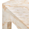 Valen Square Indoor - Outdoor Patio Arched Concrete Side Table / EEI-7098