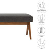 Lyra 63" Fabric Upholstered Bench / EEI-7114