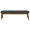 Lyra 63" Fabric Upholstered Bench / EEI-7114