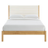 Olea Channel Tufted Boucle Solid Wood Queen Platform Bed / MOD-7198