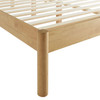 Olea Channel Tufted Boucle Solid Wood Queen Platform Bed / MOD-7198