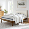 Olea Channel Tufted Boucle Solid Wood King Platform Bed / MOD-7199